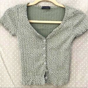 John Galt Olive Green Zelly Top
